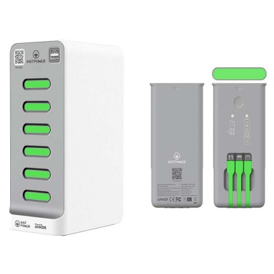 Instpower magnetic shared power bank station rental  public portable cell phone charger